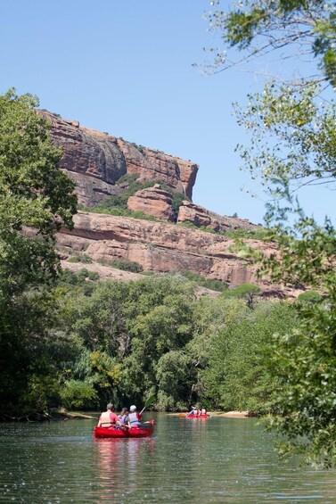 Canoeing and kayaking on the Argens from La Base to Lac Noirel 6 km round trip 1