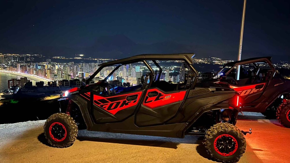 Altea: Benidorm Night Buggy Tour to Cruz Viewpoint 1