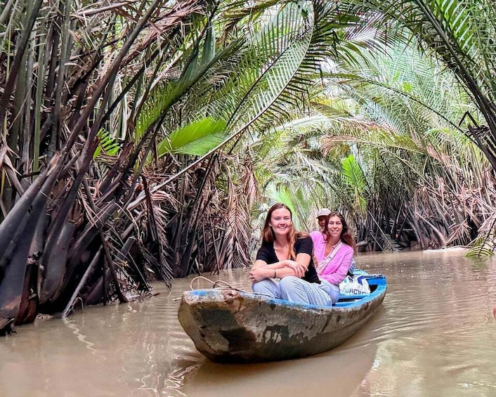 Ben Tre: Traditional Hand-Rowed Boat Ride in Coconut Canals 1