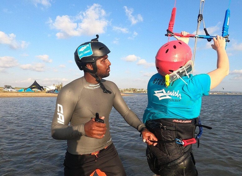 Picture 2 for Activity Stagnone di Marsala: Kitesurfing Sea Baptism 2