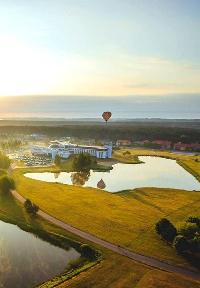 Birštonas: Hot Air Balloon Flight with Champagne & Pickup 1