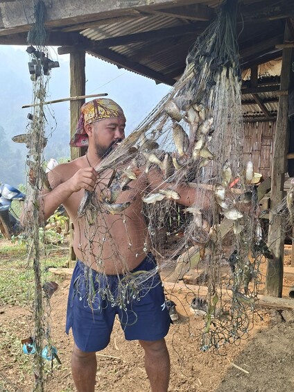 Picture 3 for Activity Vang Vieng: Local Fishing, Picnic & Kayaking Adventure 4