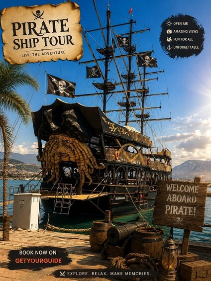 Alanya: Pirate Boat Trip, Lunch, and Swimming Breaks 2