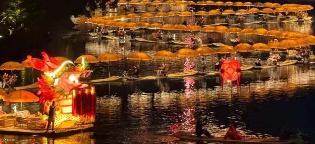 Yangshuo Yulong River Golden Dragon Parade 1