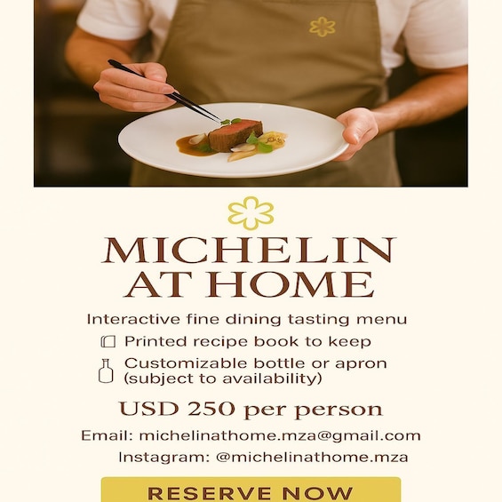 Picture 1 for Activity Mendoza: Michelin at Home 6-Course Meal 2