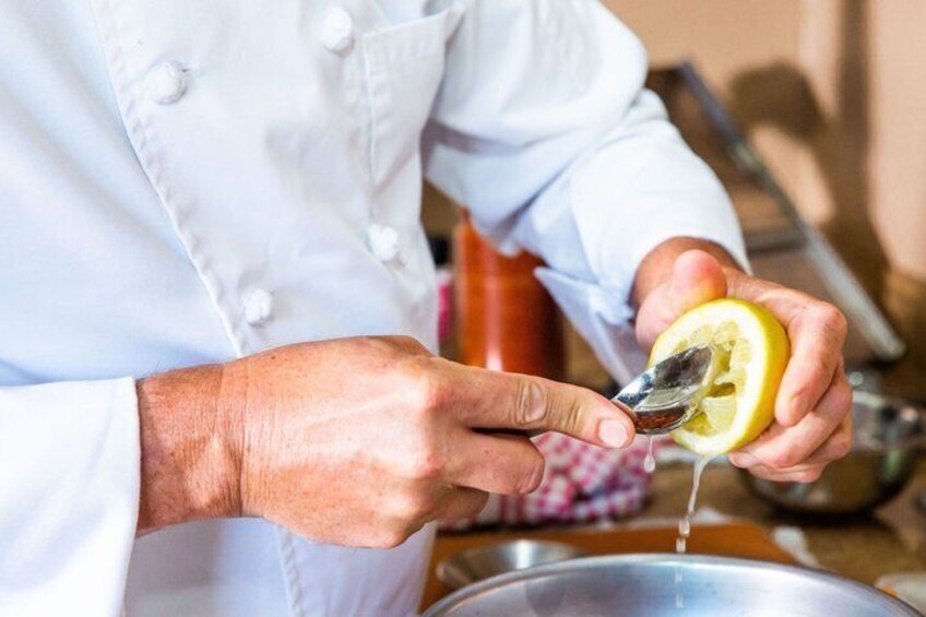 Mediterranean Seafood Class in Los Angeles 3 Course Meal 5
