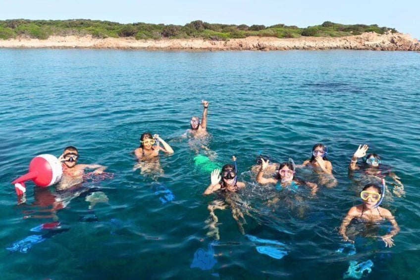 Palau Italy dinghy snorkeling tour 1