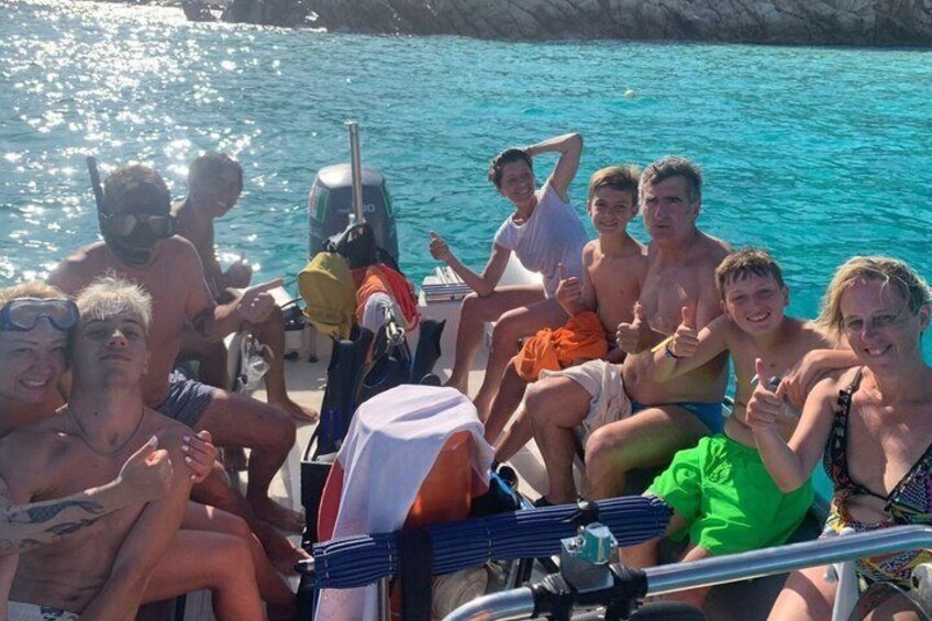 Palau Italy dinghy snorkeling tour 4
