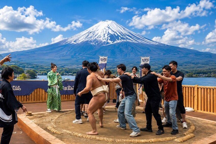 Mount Fuji Sumo Show Entry Ticket at Lake Yamanaka 2