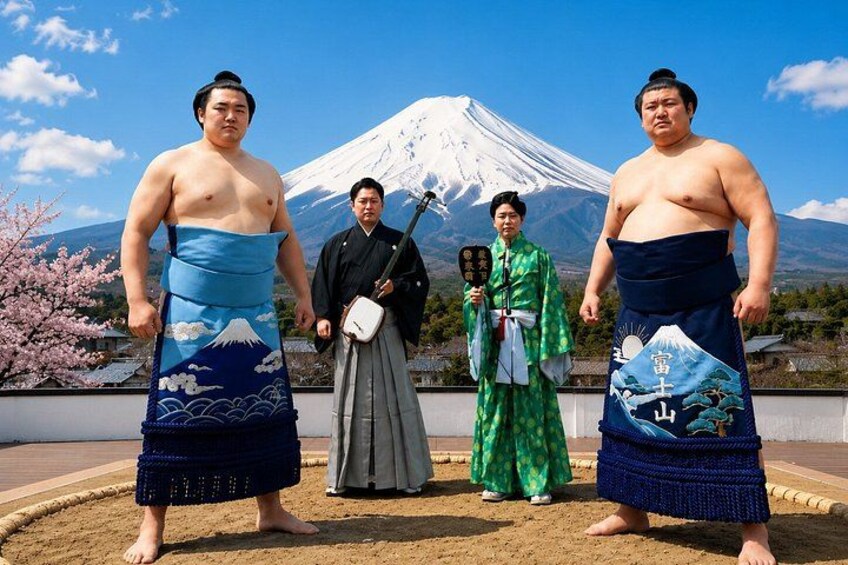 Mount Fuji Sumo Show Entry Ticket at Lake Yamanaka 1