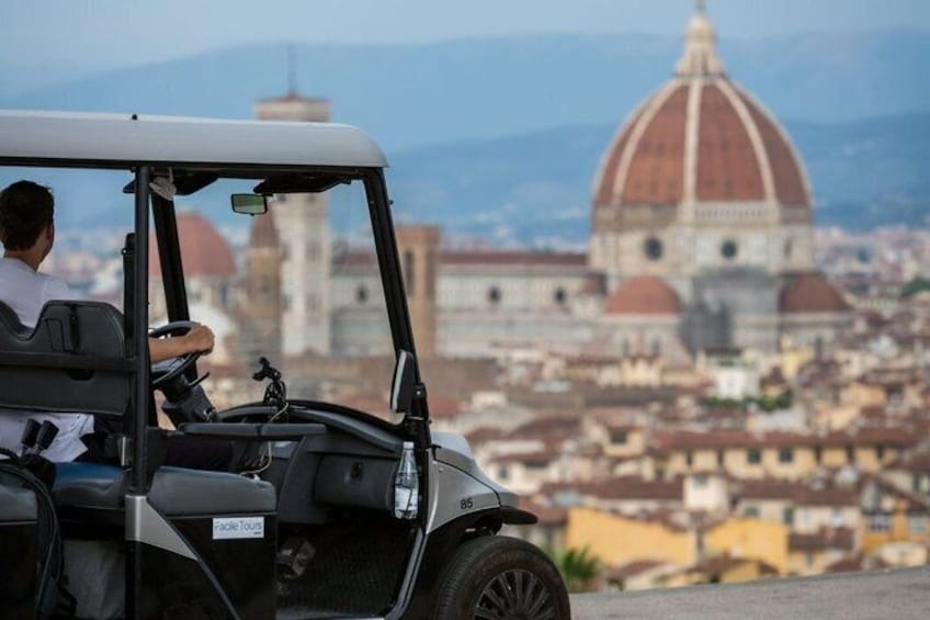 Florence Golf Cart Tour Piazzale Michelangelo Panoramic Views 5