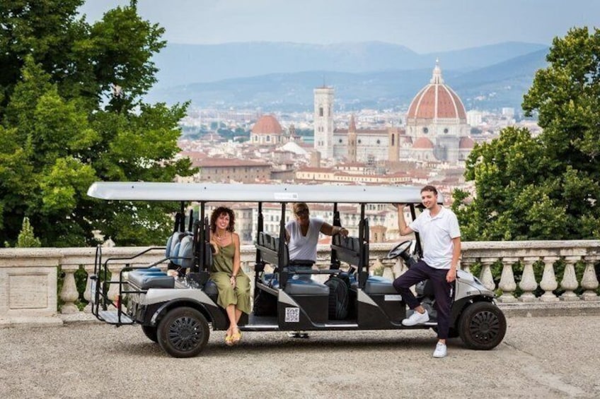 Florence Golf Cart Tour Piazzale Michelangelo Panoramic Views 1