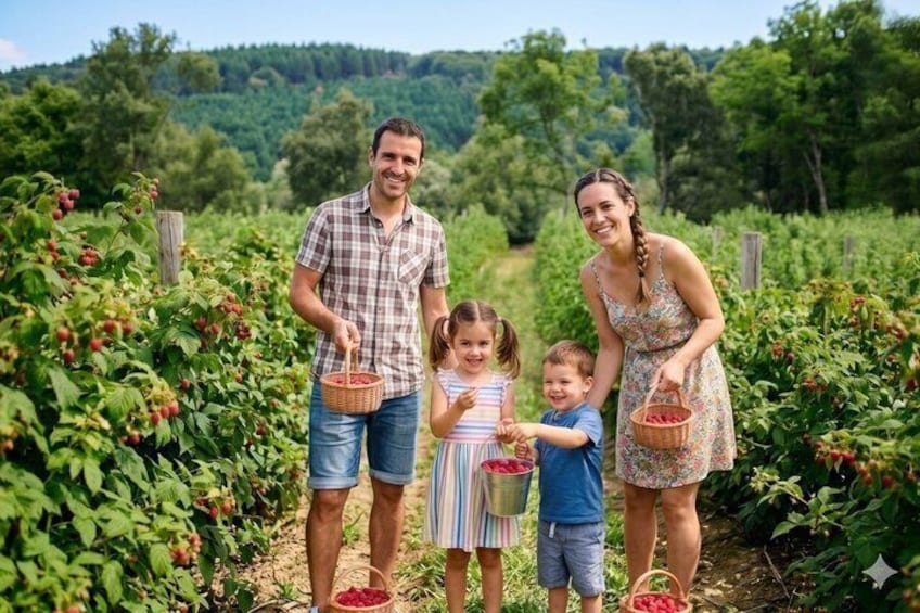 Red fruit harvesting at Finca Las Madreselvas 1
