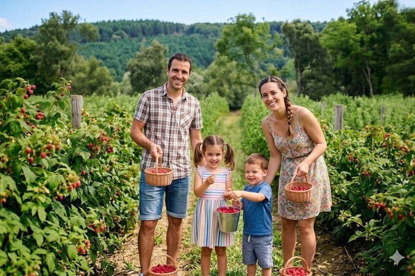 Red fruit harvesting at Finca Las Madreselvas 1
