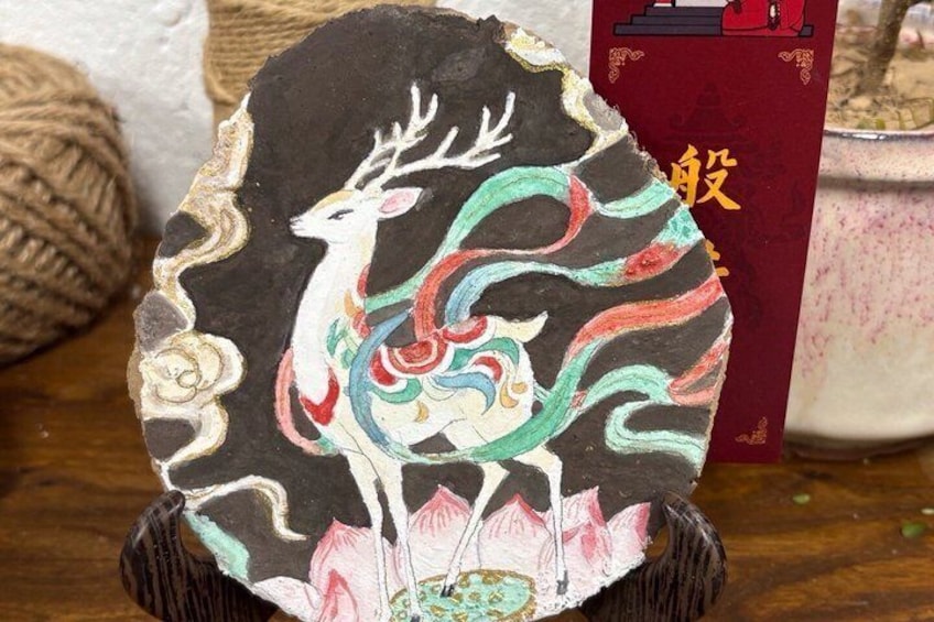 Experience of Traditional Chinese Murals Mineral Pigment Painting 4