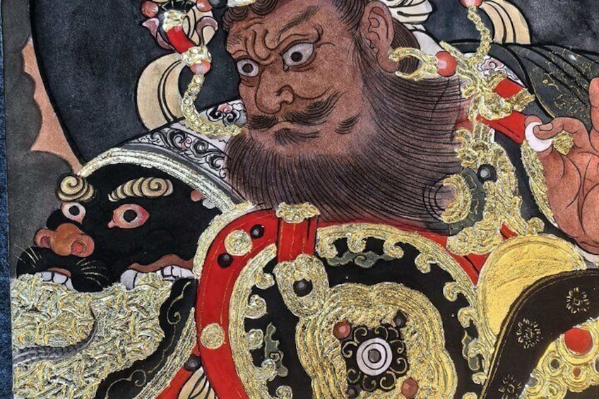 Experience of Traditional Chinese Murals Mineral Pigment Painting 1