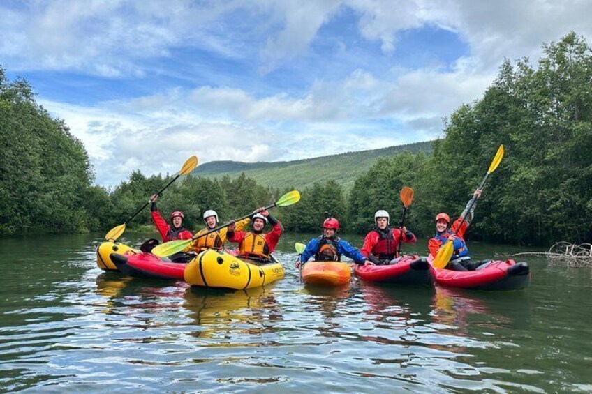 Inflatable Kayak and Packrafting Tour on the Lagen River 1