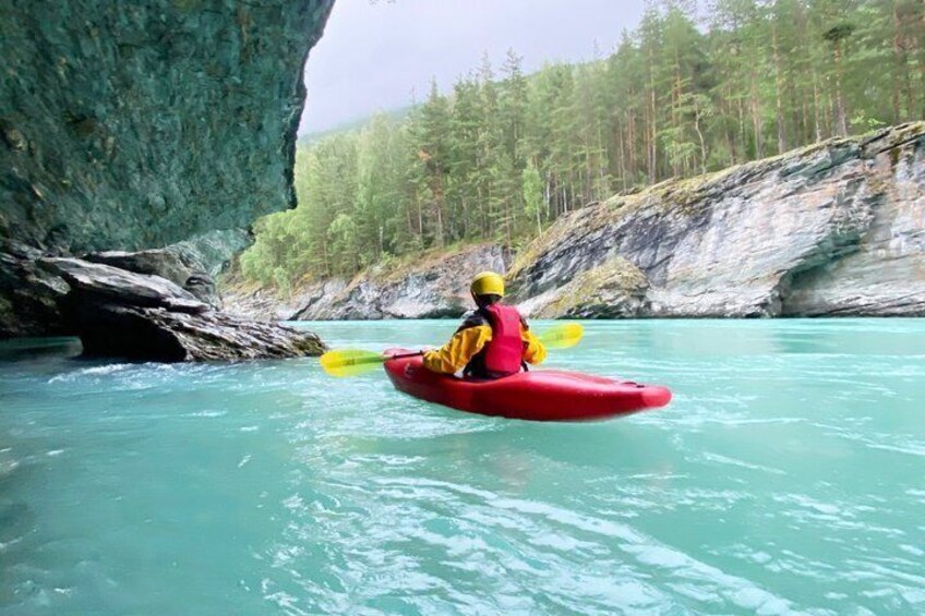 Inflatable Kayak and Packrafting Tour on the Lagen River 5