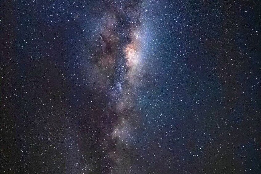 A starry night sky with the Milky Way galaxy. 2