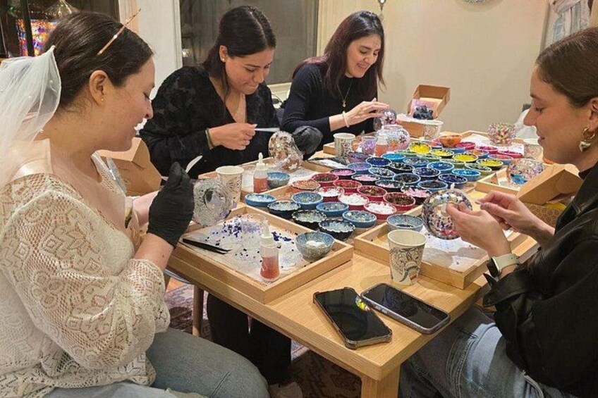 Mosaic Lamp Workshop in Rockville Maryland 2