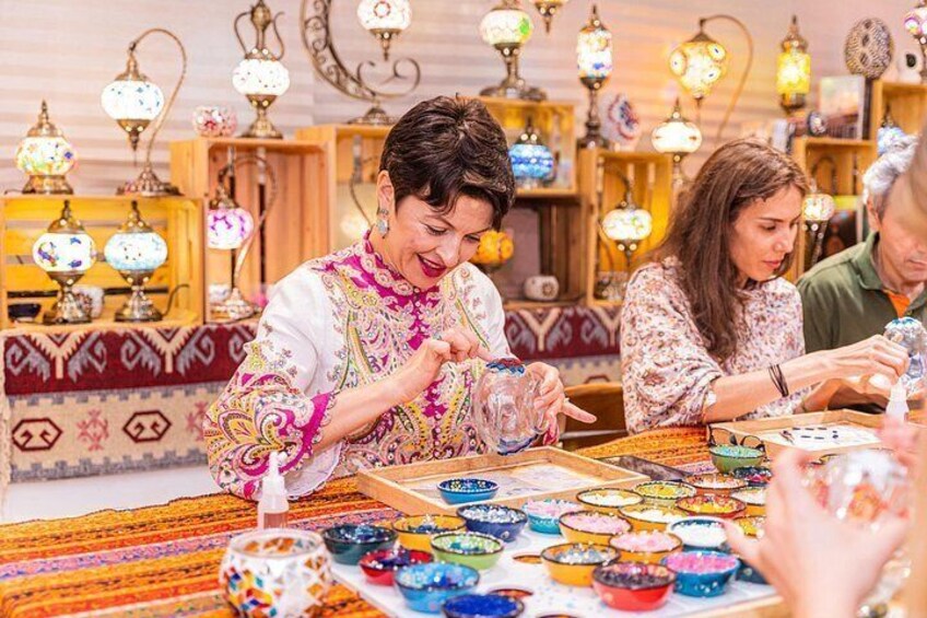 Mosaic Lamp Workshop in Rockville Maryland 4