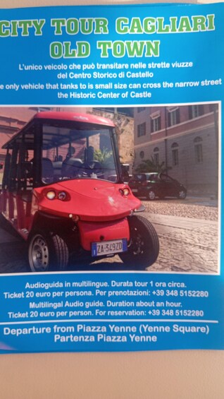 Picture 2 for Activity Golf cart tour, historic old town of Cagliari 2