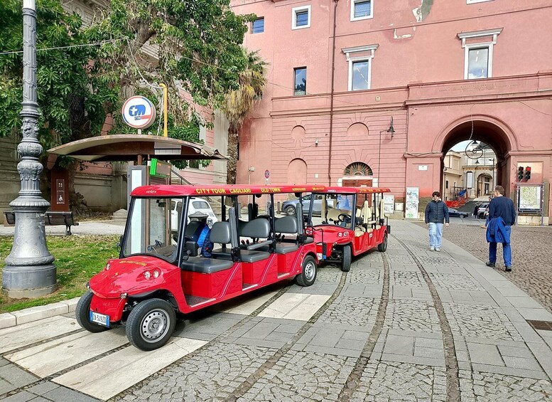 Golf cart tour, historic old town of Cagliari 1