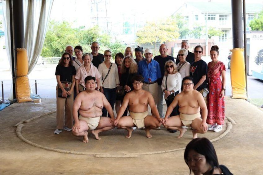 Osaka Sumo Morning Practice with Sumo Wrestlers 4
