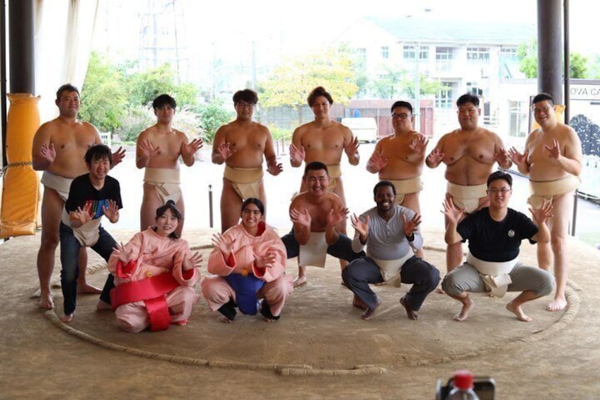 Osaka Sumo Morning Practice with Sumo Wrestlers 5