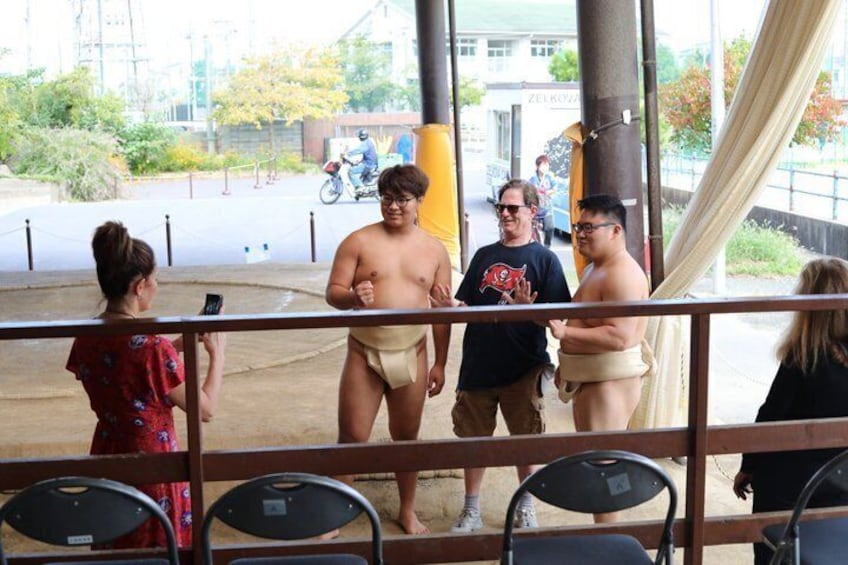 Osaka Sumo Morning Practice with Sumo Wrestlers 2