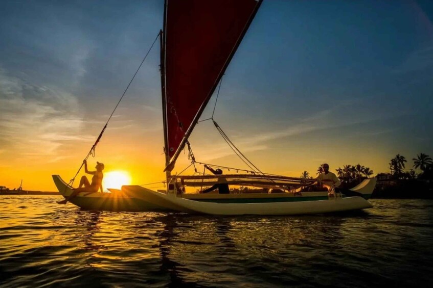 Picture 2 for Activity Sunset Polynesian Canoe Korčula Adventure with Wine & Cheese 1