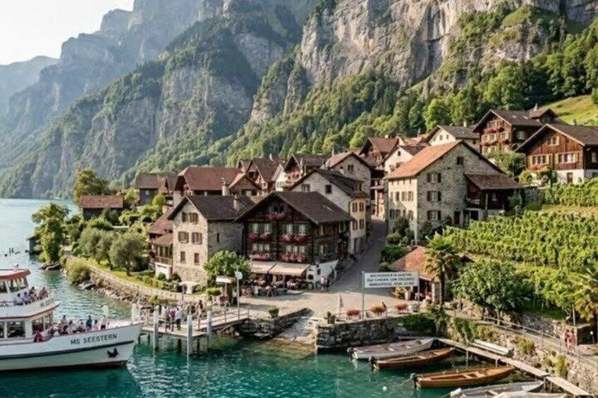 Chur Day Trip Flumserberg and Lake Walensee Boat Ride 2