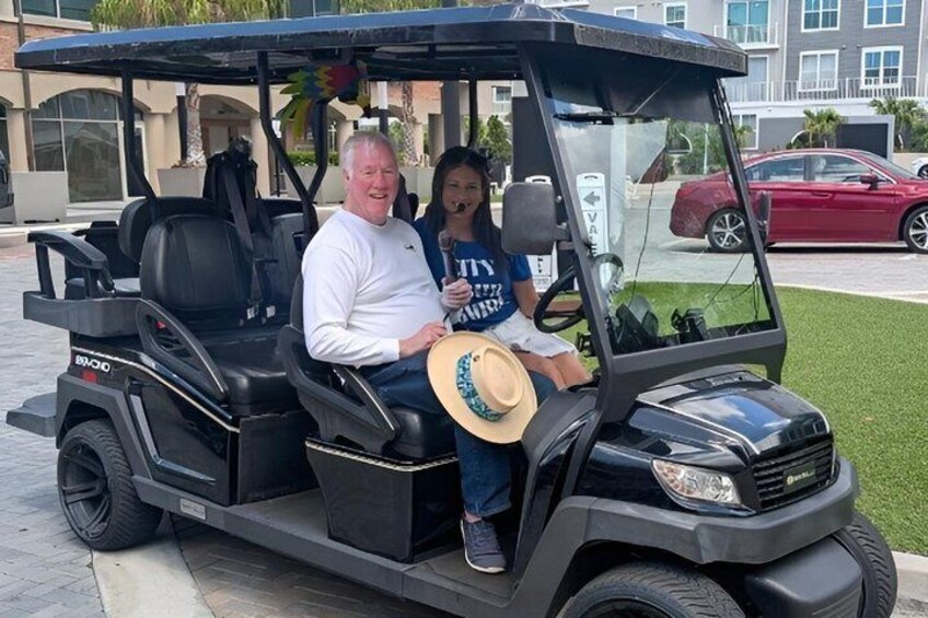 Private Electric Golf Cart Tour of Tampa with Karaoke 2