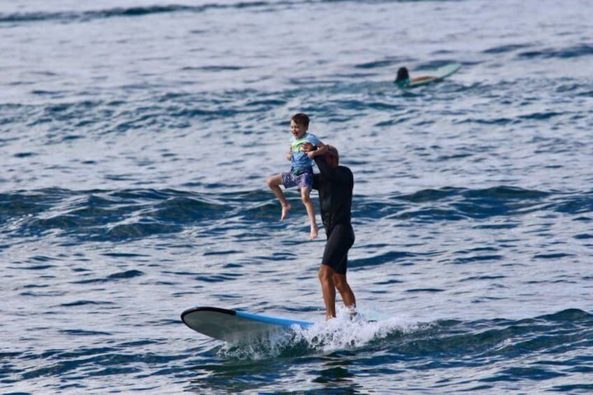Tandem Surf Lesson in North Shore of Oahu 2