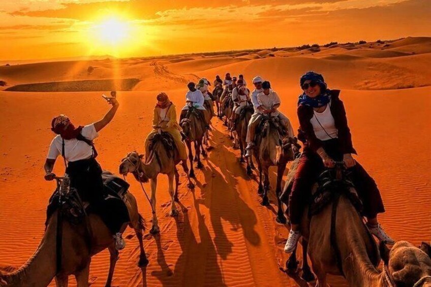 3 Days Marrakech to Fes Desert Tour with Camel Trek and Camp 1