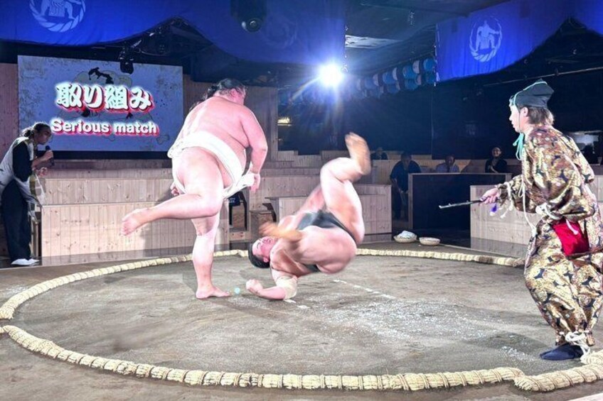 Sumo Show Experience at Tokyo Tower with Japanese Meal 1