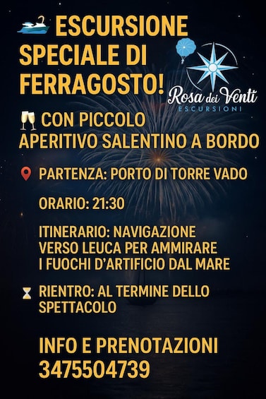 Leuca Under the Stars: Ferragosto Fireworks from the Sea 1