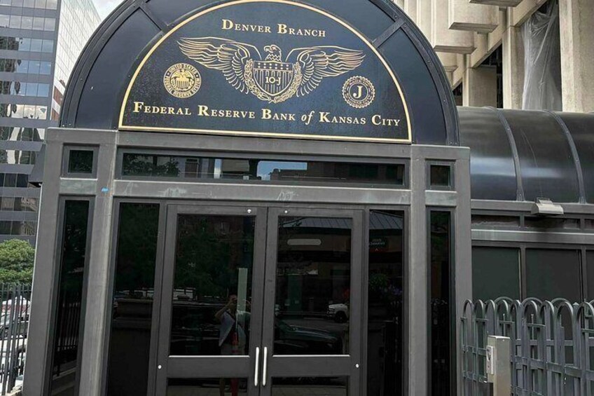 The entrance to the Denver Branch of the Federal Reserve Bank of Kansas City. 4