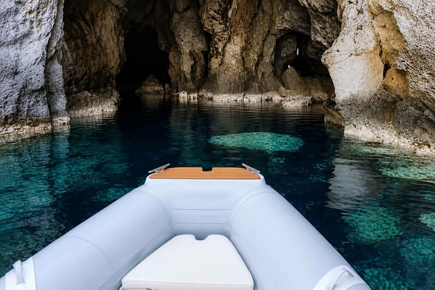 Picture 1 for Activity Sant'Antioco: Half-Day RIB-Boat Excursion with Aperitifs on Board 3
