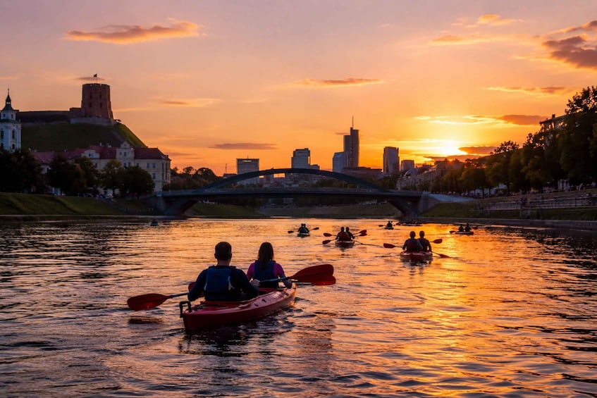 Picture 3 for Activity Vilnius: Night Kayak Tour on the Neris River 2