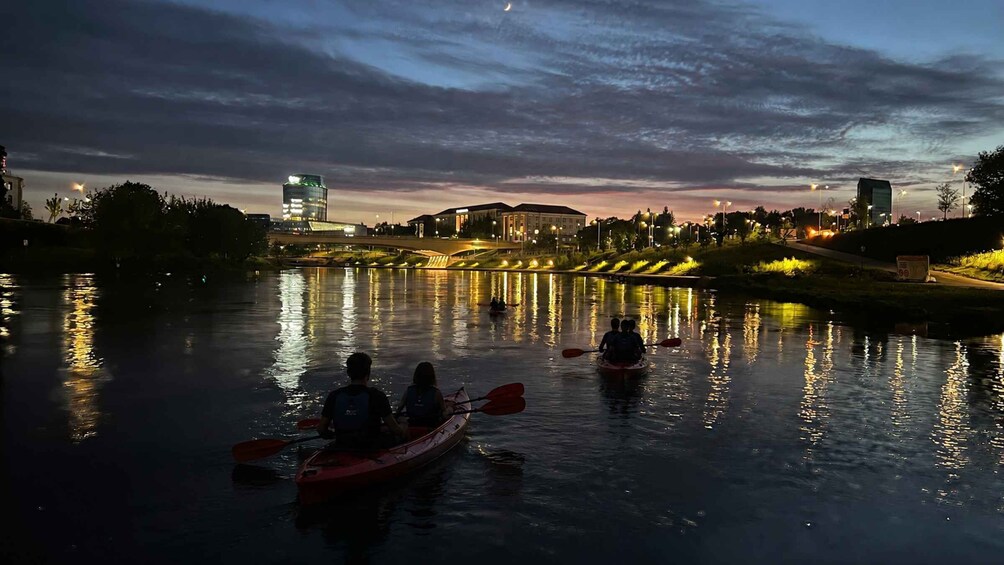 Picture 4 for Activity Vilnius: Night Kayak Tour on the Neris River 4