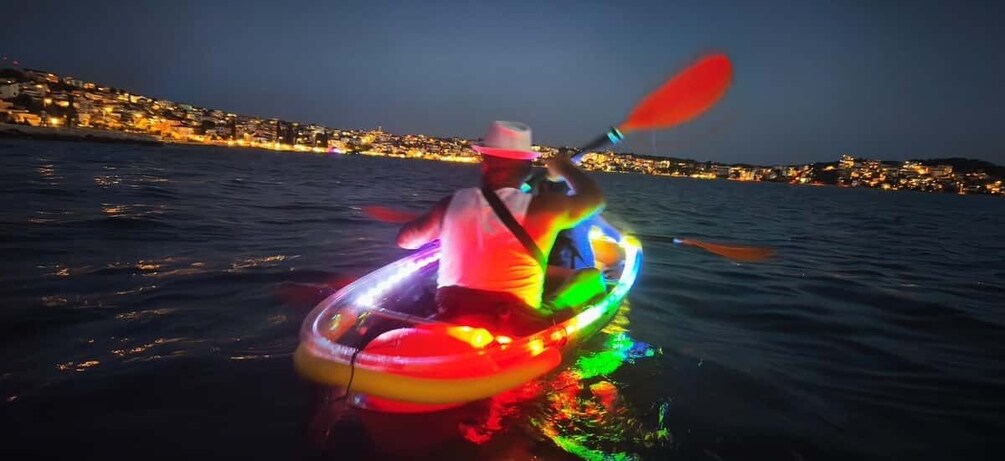 Picture 2 for Activity ČIOVO: Transparent Kayak Glow Tour & Night Pedal Boat 3