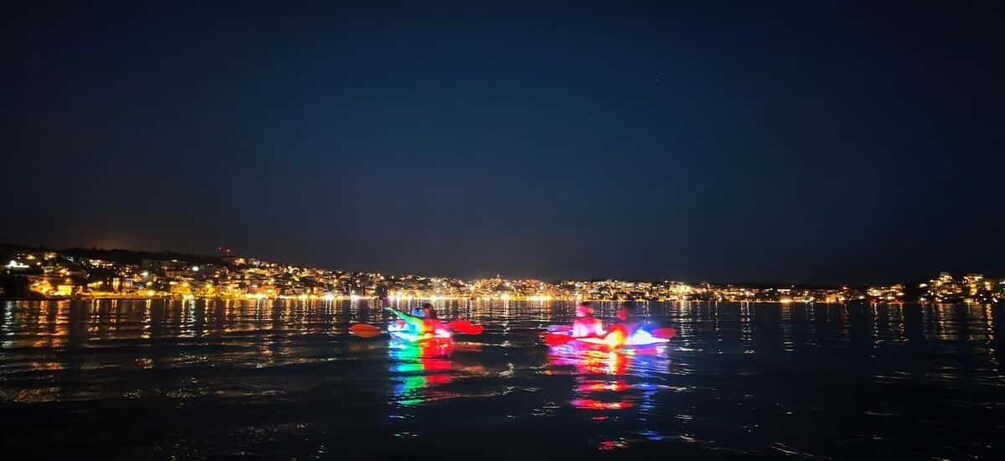 Picture 6 for Activity ČIOVO: Transparent Kayak Glow Tour & Night Pedal Boat 3