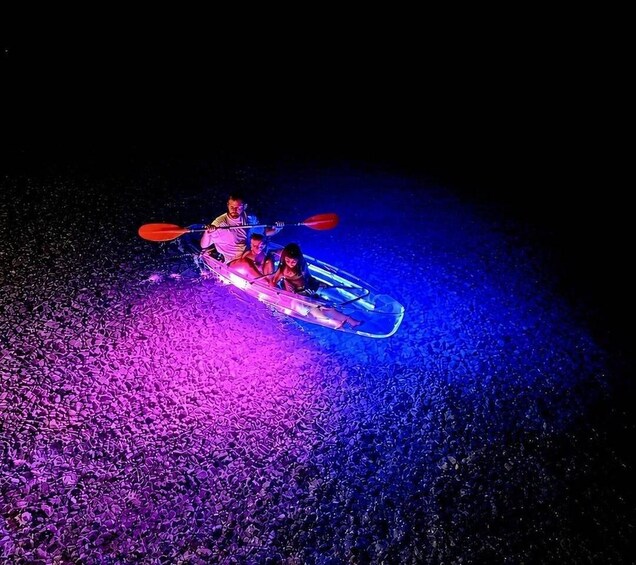 ČIOVO: Transparent Kayak Glow Tour & Night Pedal Boat 1