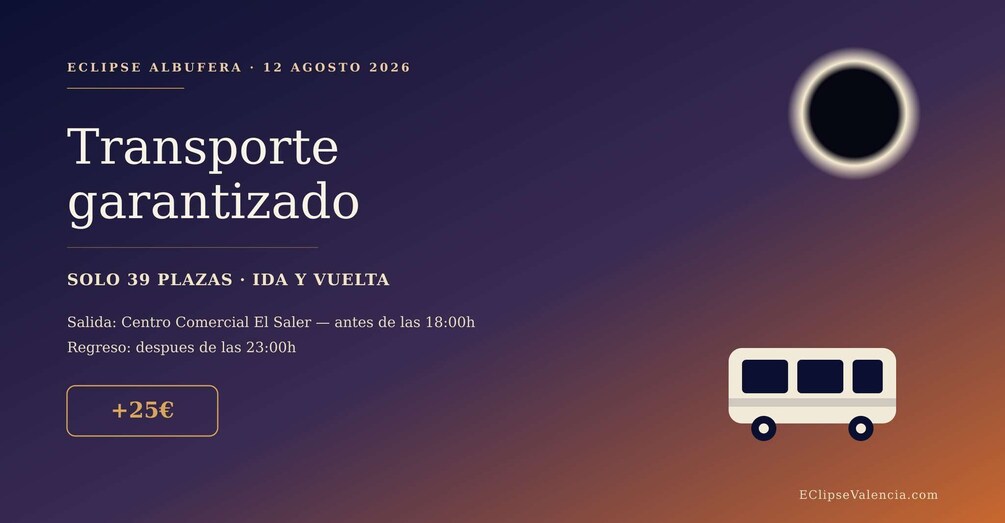 Picture 1 for Activity Eclipse Albufera, Valencia — Viewing + Paella & Drinks, Dj. 2