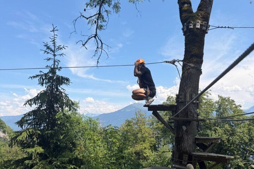 Tree top Adventure at Tamié Fort 1