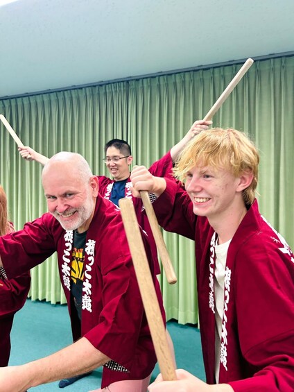 Picture 7 for Activity Tokyo Taiko Drumming Experience at a Sacred Shinjuku Temple 5