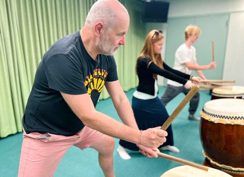 Picture 1 for Activity Tokyo Taiko Drumming Experience at a Sacred Shinjuku Temple 4