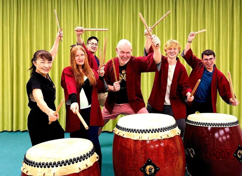 Tokyo Taiko Drumming Experience at a Sacred Shinjuku Temple 1