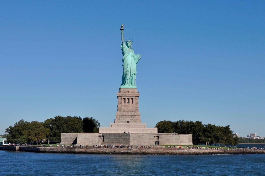 The Statue of Liberty in New York Harbor. 1
